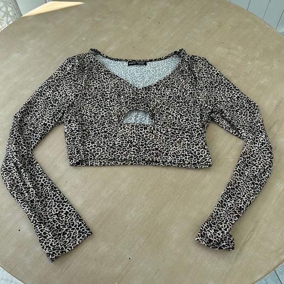 Cheetah crop top - Picture 1 of 5
